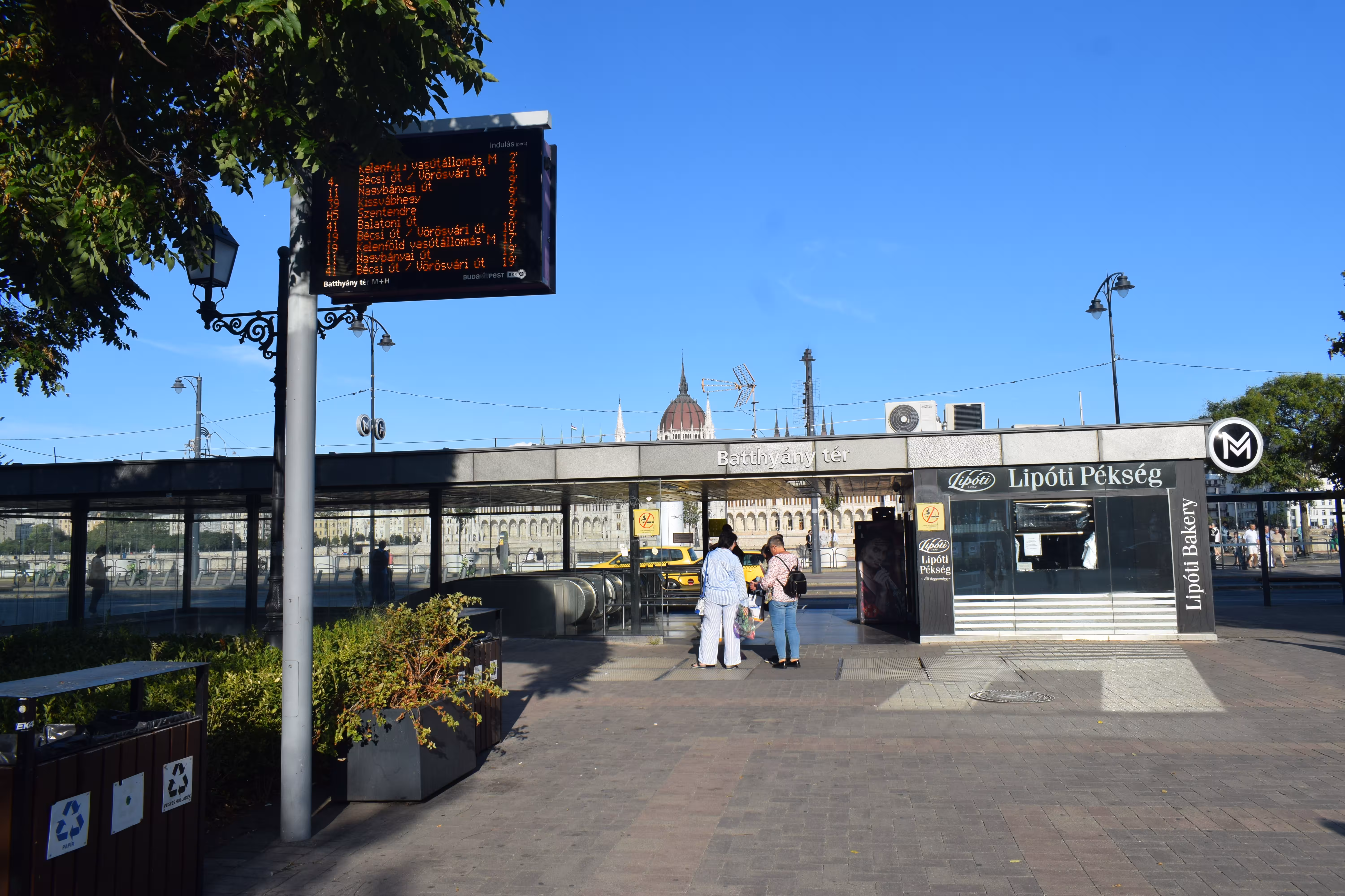 A metro station
