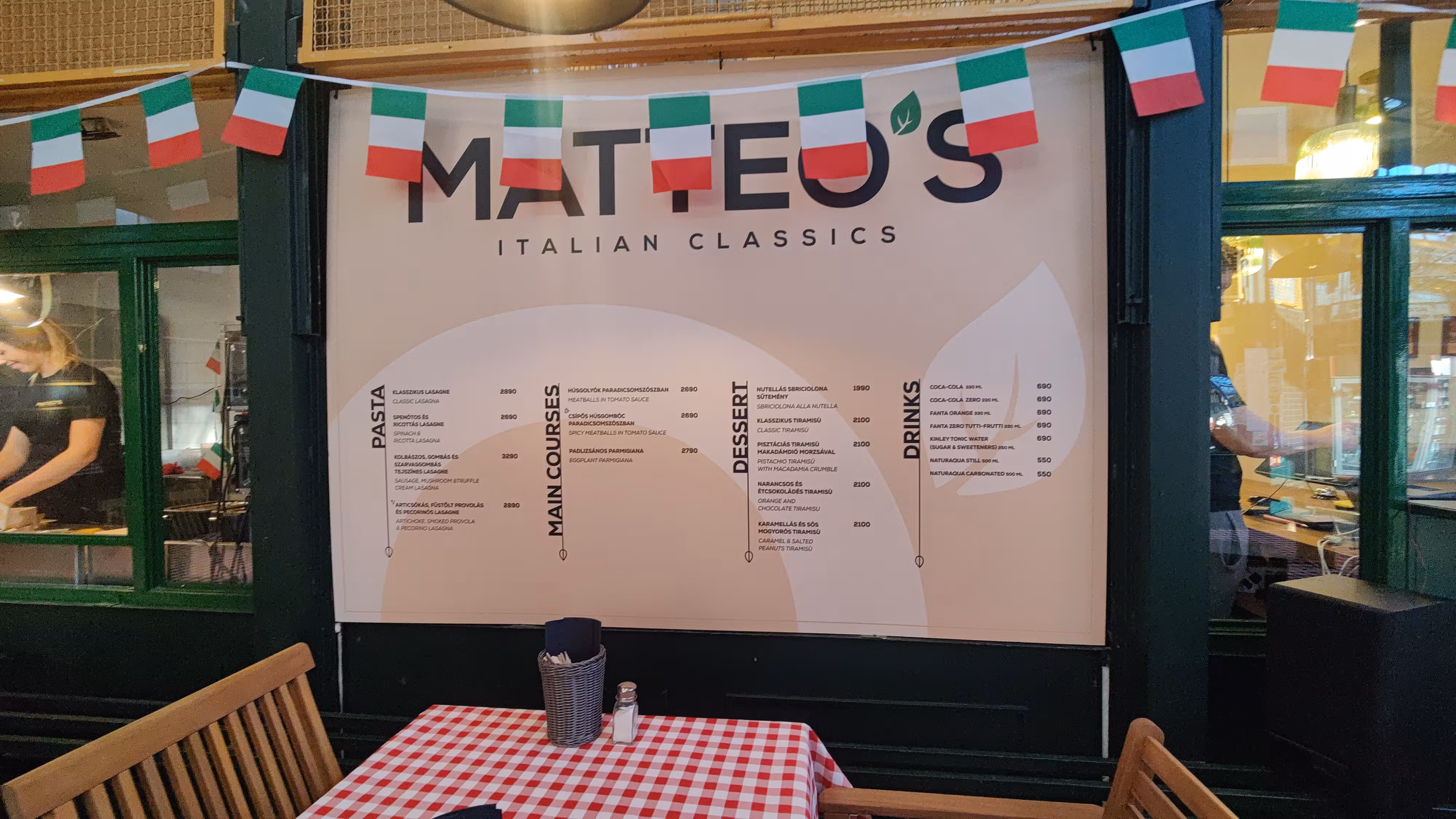 The Italian place we had our lunch at.