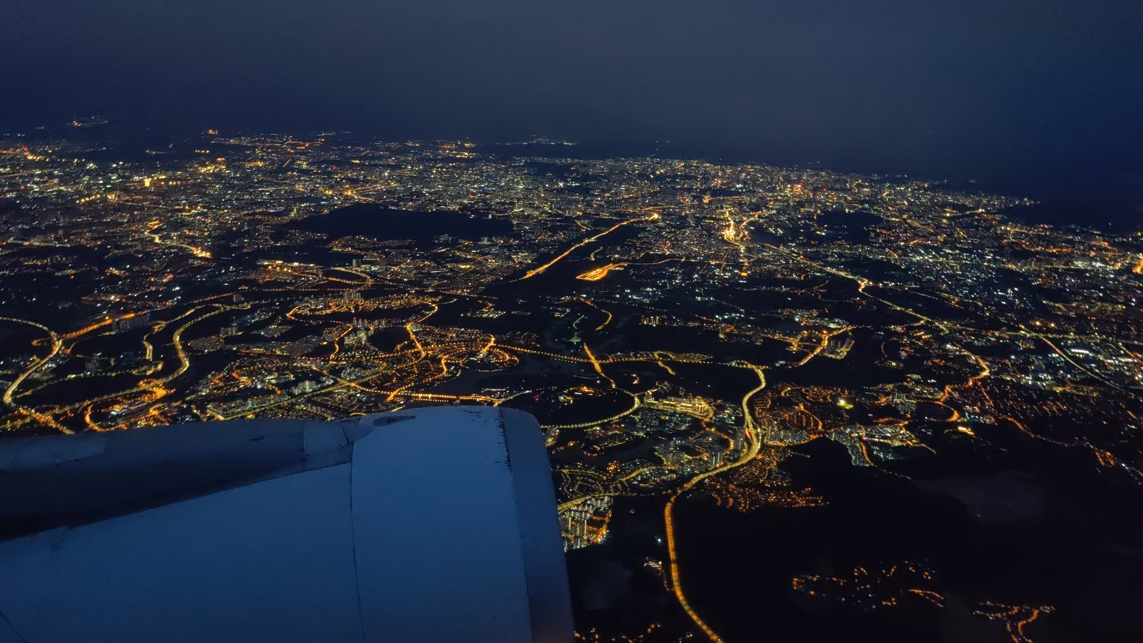 View of Kuala Lumpur from the aeroplane