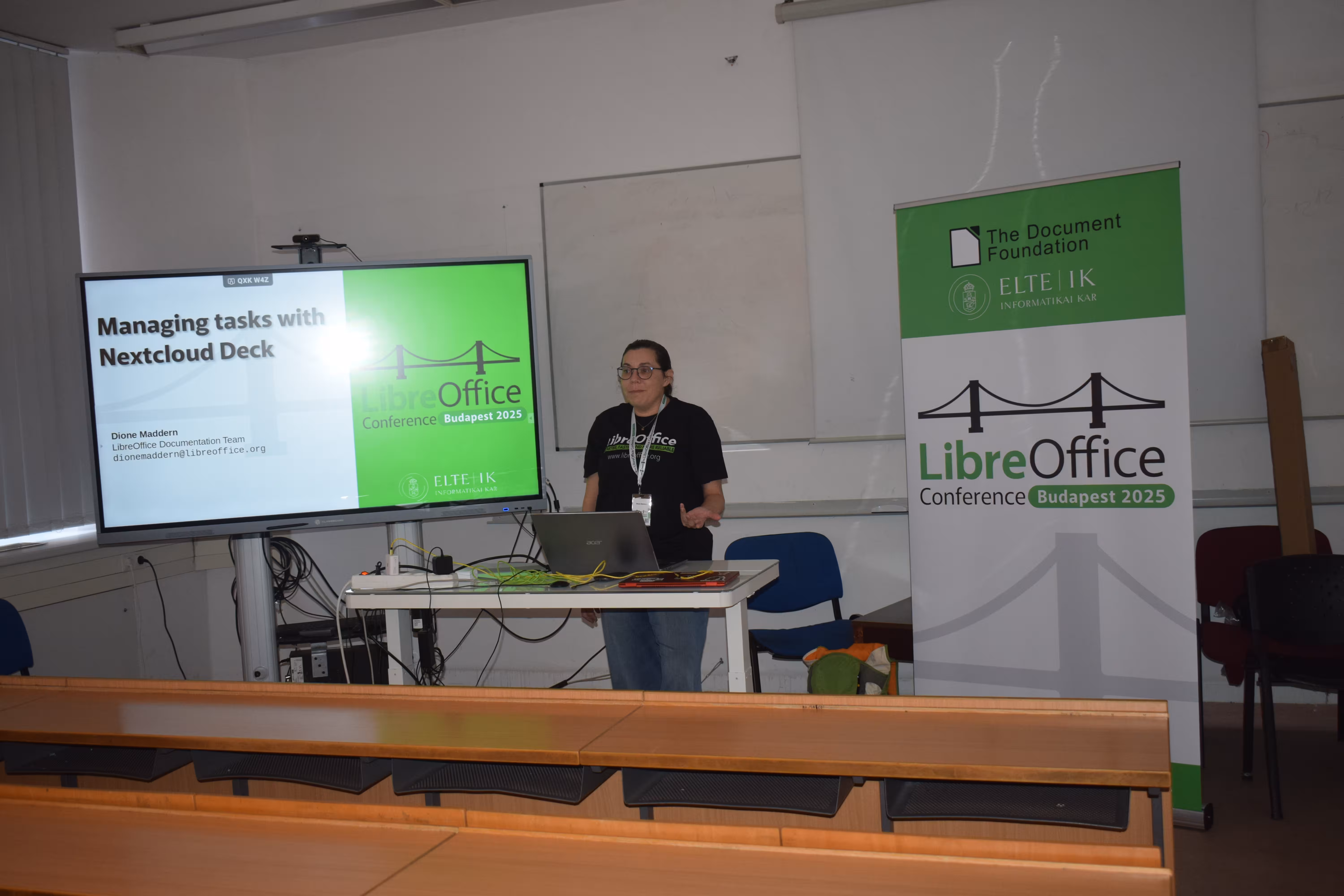 Dione giving her presentation