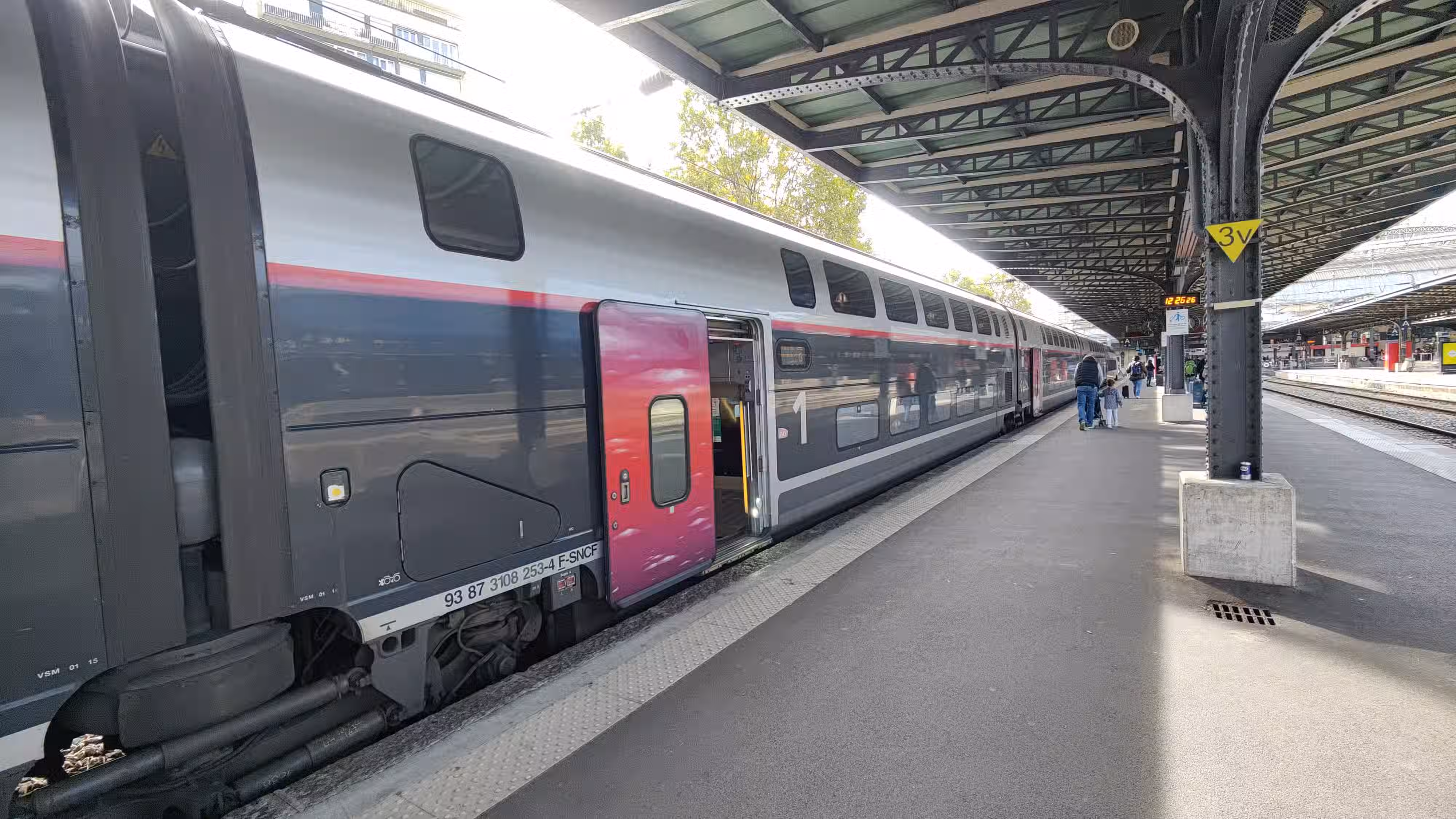 A train standing on a platform