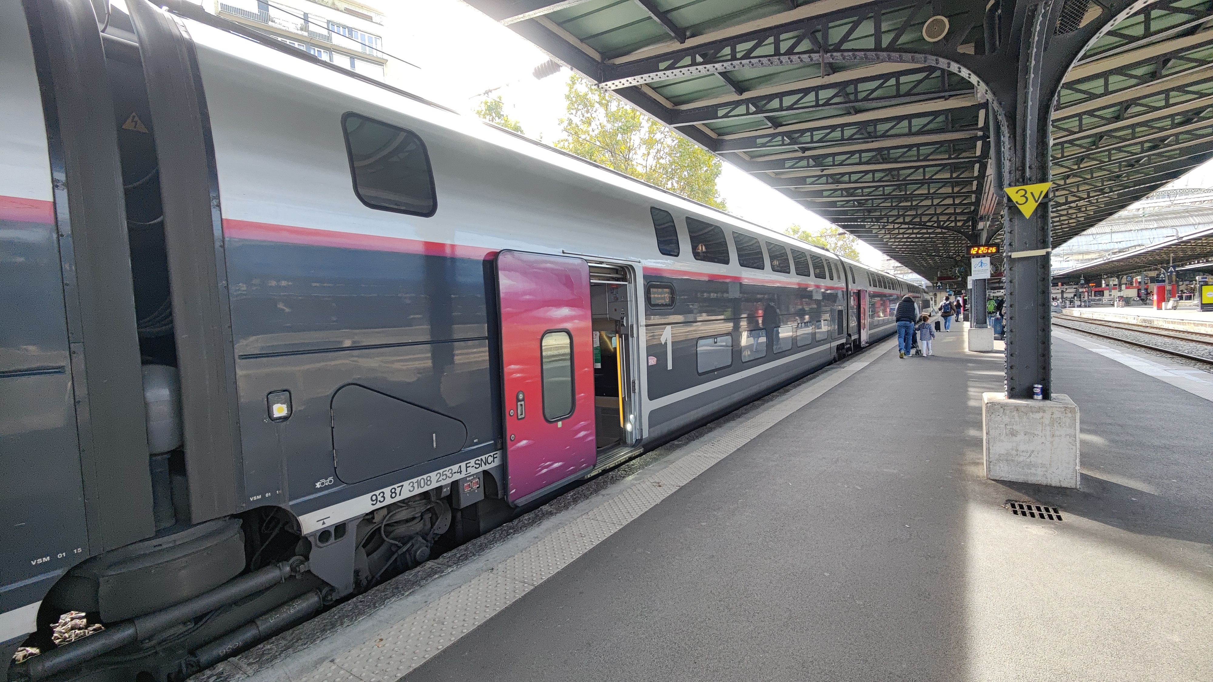 A train standing on a platform