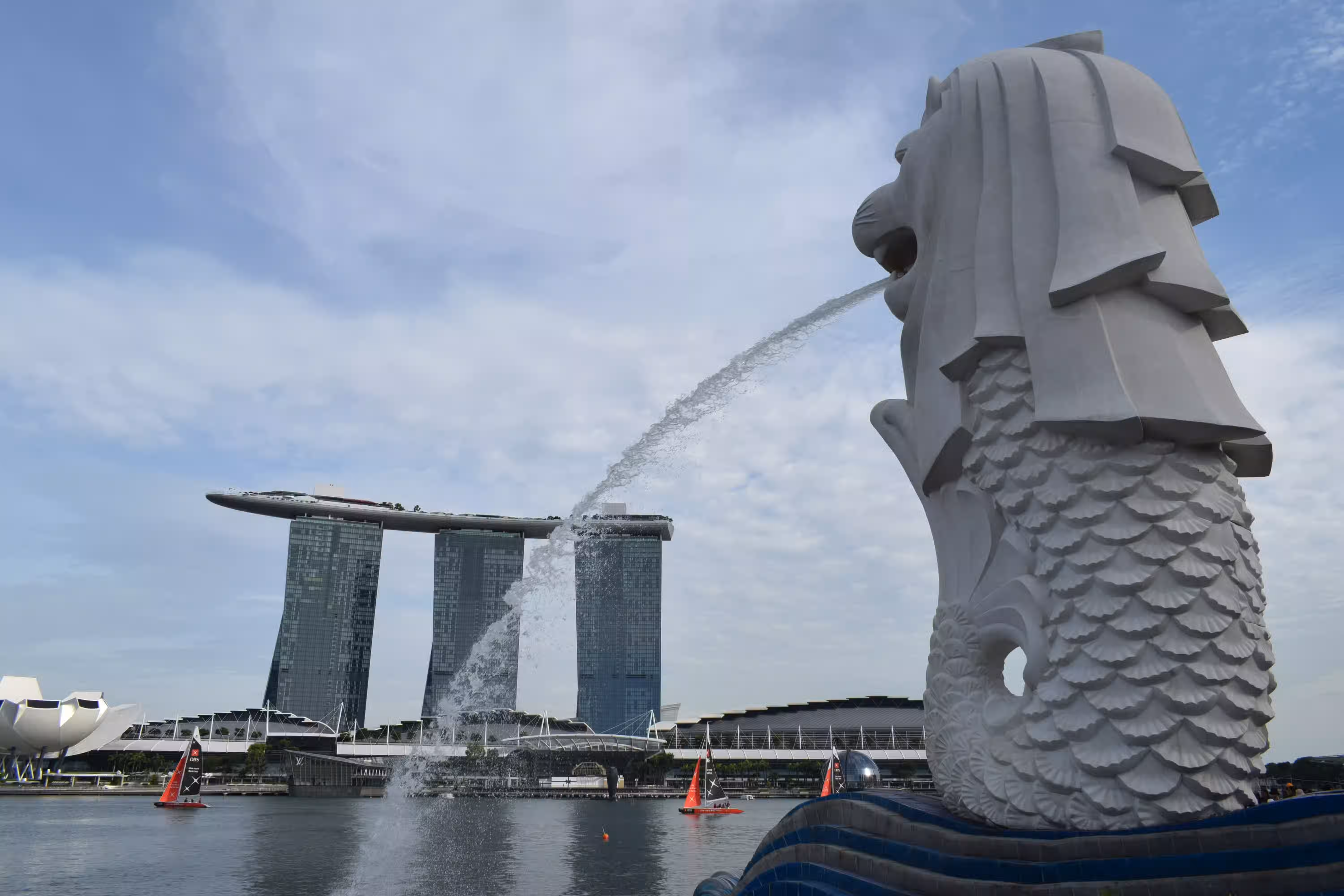 Merlion from behind