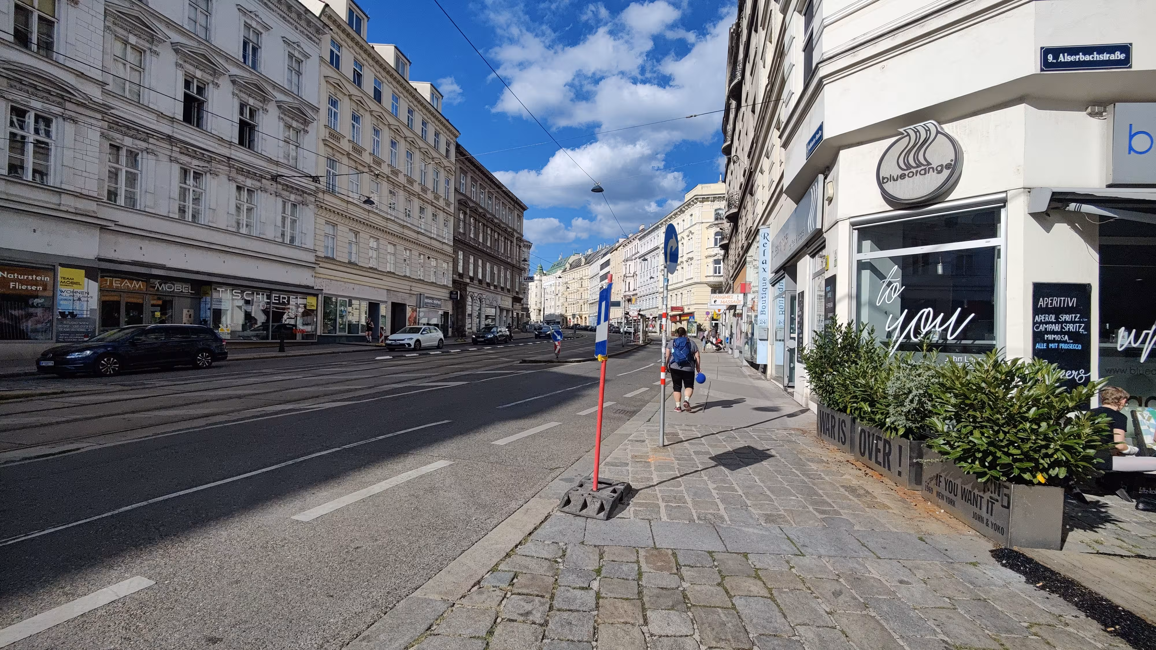 Buildings and streets in Vienna.