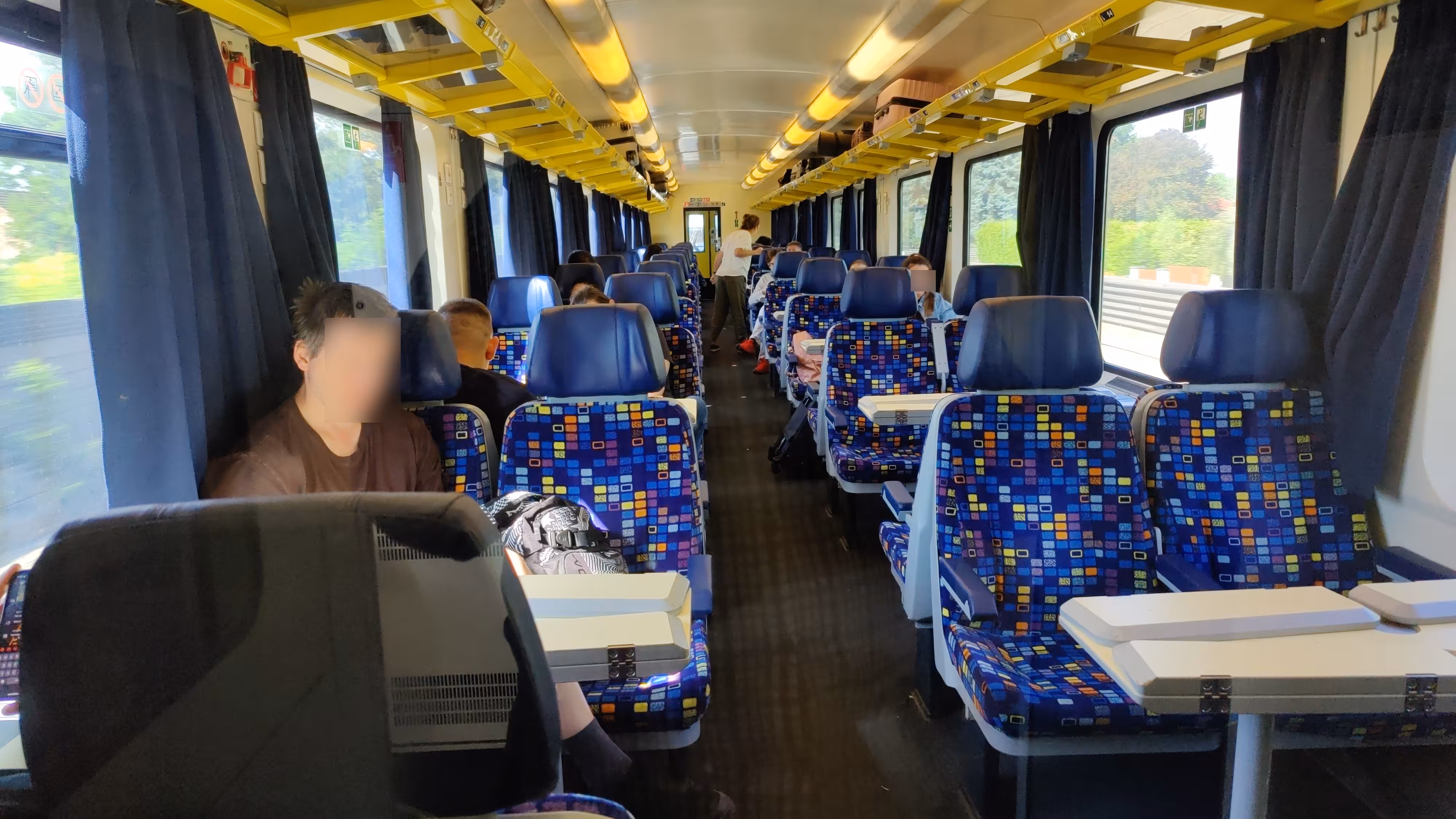 Interior of the train.