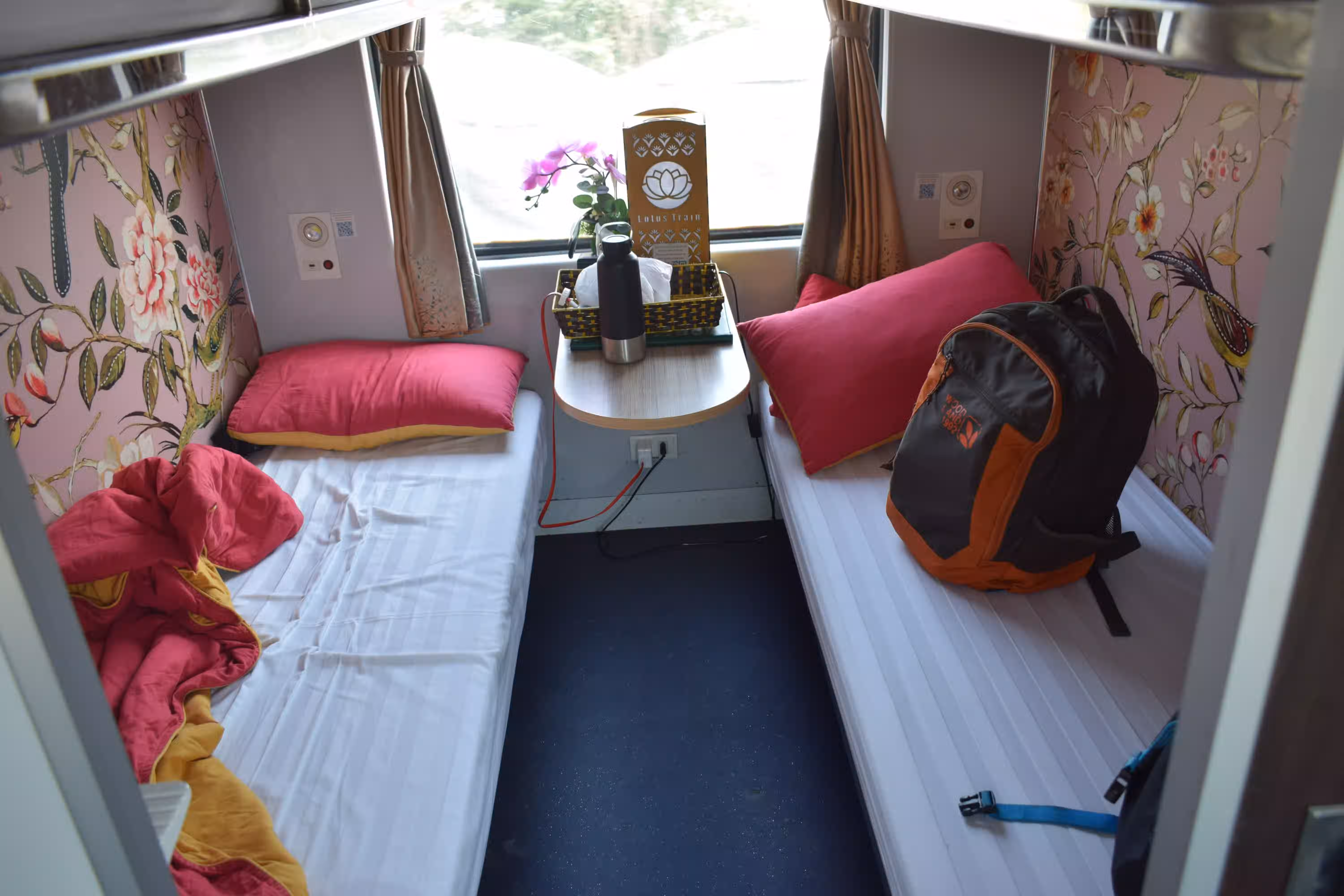 Our berths in the train. Photo by Ravi Dwivedi, released under CC-BY-SA 4.0.